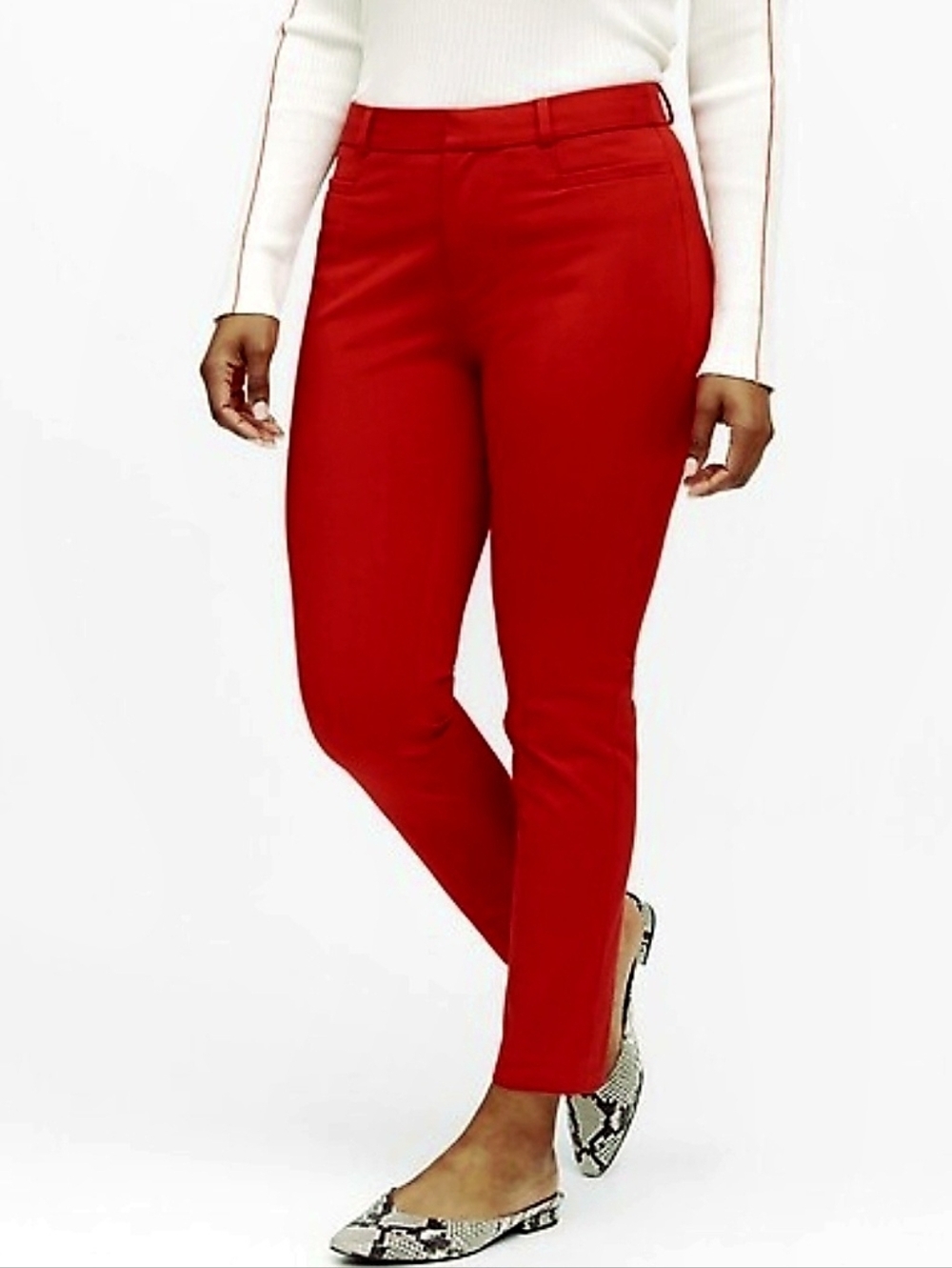 Banana Republic Red Sloan Curvy Fit Pants (sz 12)